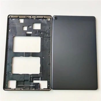 За Samsung Galaxy Tab A 10,1 2019 T510 T515 Размерът на Средната Рамка + Капак на Отделението за батерията на Камерата от Задната Врата и Задната Капачка на резервни Части за ремонт на