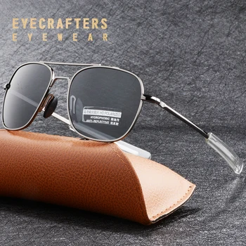 Нова Мода Американската Армия, ВОЕНЕН Пилот Слънчеви Очила Мъжки Маркови Американски Оптични Поляризирани Слънчеви Очила Oculos De Sol Masculino