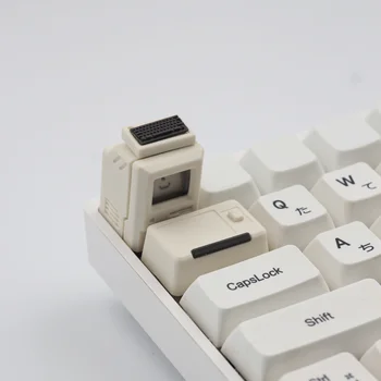 нови персонализирани капачки за ключове за механична клавиатура ABS Класически ретро прекрасни прозрачни капачки за ключове Магнитен костюм 8 Бр