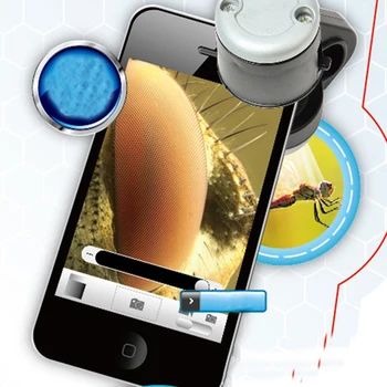 Универсален 30-Кратно Оптично Увеличение на Мобилен Телефон Микроскоп Клип на макро обектив Лупа Обектива на Камерата, За телефон 5 6 S iPad, Samsung, HTC