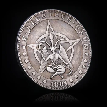 РЕПЛИКА на Стари Занаяти Скитник Монета 1881 Морган Монета Възпоменателна Монета Декорация на Дома Монети Подаръци