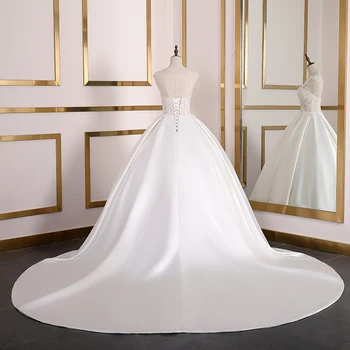 Fansmile Robe de Mariee Princesse de Luxe Сватбена рокля на Принцеса Буйни Сватбени Рокли FSM-105T 1