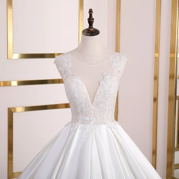 Fansmile Robe de Mariee Princesse de Luxe Сватбена рокля на Принцеса Буйни Сватбени Рокли FSM-105T 4