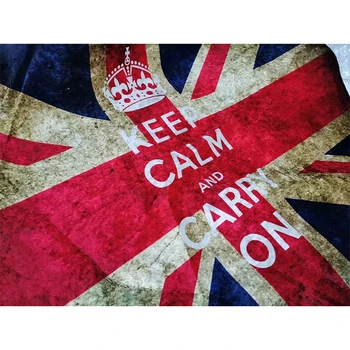 Bubble Kiss Килим за Хола Европейски Стил Флаг на Великобритания и САЩ Дизайн Килим Домашен Нощни Подложка за Спални Нескользящий Мат 4