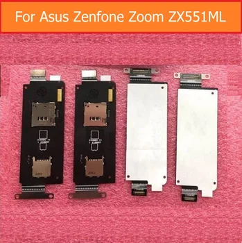 Титуляр гнездо за четец на SIM карти гъвкав кабел За Asus zenfone Zoom ZX551ML ZX550ML 5,5 