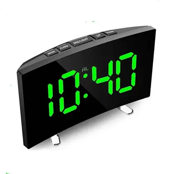 LED Digital alarm clock Огледален Дисплей на Температурата Повтаря Таблицата USB Часовници Температурен Дисплей за Декорация на Дома Часовник
