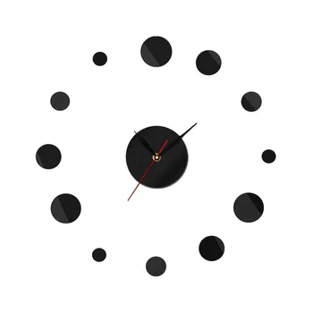Кръгли Reloj De Pared Часовници Огледално Акрилно Начало Декор САМ Прост Дизайн без рамки Гигантски Стенен Часовник Модерни Часовници 3d Стикер
