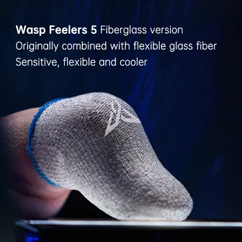 Flydigi Wasp Feelers 5 Пот-Защитен Ръкав За Пръстите на Мобилен Телефон, Таблет PUBG Играта Сензорен Екран Палец на крака 4 Бр.