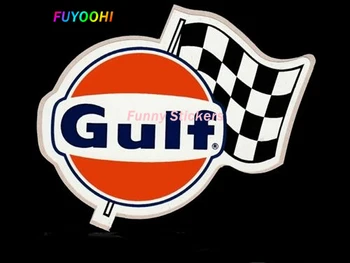 FUYOOHI Play Етикети Логото на Залива Винил Спонсор Vinyl Обвивка на Автомобила Креативни Стикери за Автомобили Графична Стикер Ремонт PVC Стикер Дръпна Цвете 3