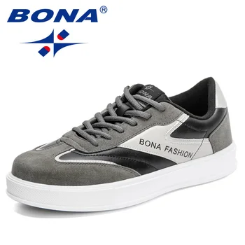 BONA 2022 Нови Дизайнерски Спортни Ежедневни Обувки На платформа с ниско берцем, Мъжки Градинска Обувки За Скейтборд, Мъжки Обувки За ходене, Mansculino