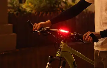 Тъп Предни Задни Велосипеден Фенер USB Акумулаторна Литиева Батерия LED Велосипеден Задна Светлина Велосипеден Шлем Лампа за Монтиране на Лампи 2