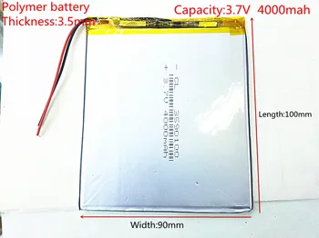 Безплатна доставка 3,7 4000 ма таблет батерия марка tablet gm литиево-полимерна батерия 3590100