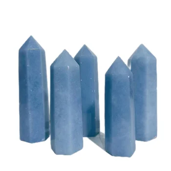 Естествен елемент кула Ангелите на Нов стил на синия кристален за декорация на дома