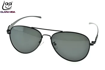 Марка CLARA VIDA Алуминиев Магнезиева Сплав Висококачествено Вътрешно Покритие Мъжки Поляризирани Слънчеви Очила с UV400 Слънчеви Очила За Шофиране На Открито