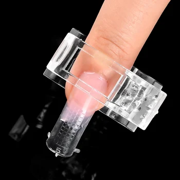 Гел За Нокти Типсы За Нокти Клип Натрупване на Гел Клип Прозрачни Инструменти За Дизайн на Ноктите Бързото Натрупване на Плесен UV-Гел LED Builder Маникюр