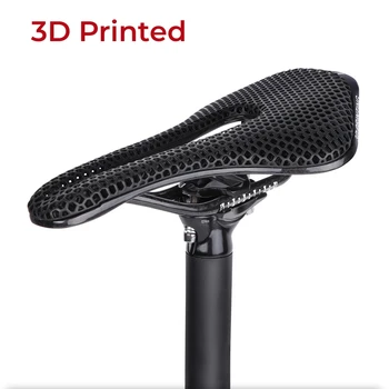 Под наем 3D Печат на Седлото От Въглеродни Влакна Релси Ультралегкий 167 г Кухи Удобен Пътен Велосипед МТВ Cellular Възглавница
