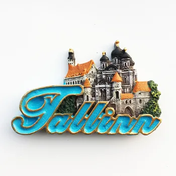 Столицата на Естония, Талин, запомнящо се бижу, занаяти, магнитни магнити за хладилник