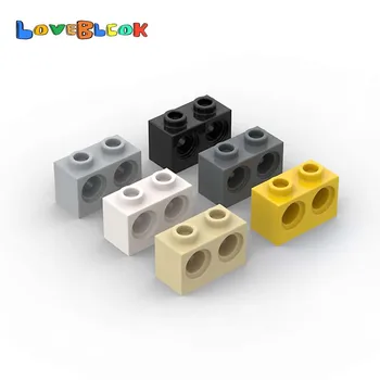 LoveBlock Технически Тухла 1x2 с 2 Дупки Строителни блокове Събира информация MOC направи си САМ Играчка Подарък Творчески 32000 За Дете 10 бр./лот