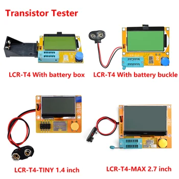 LCR-T4/LCR-T4-МАЛКИ/LCR-T4-MAX 1,4/2,7-инчов LCD Дисплей Транзистор Цифров Тестер Метър Диоди Триод Капацитет съпротивление esr Метър За MOSFET