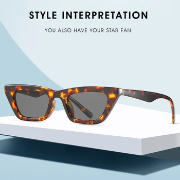 XIU ретро котешко око слънчеви очила дамски оранжеви летни стилни дамски евтини слънчеви очила за мъже квадратни черни леопардовые UV400