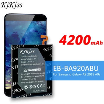 За Samsung Батерия 4200 mah EB-BA920ABU Батерии за мобилни телефони на Samsung Galaxy A9 2018 версия A9s A9 Star Pro SM-A920F A9200 0
