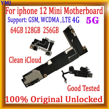 100% Тестван За iPhone 12 Mini дънна Платка Поддържа Актуализиране на Оригиналния Отключване на Логическа заплата С/БЕЗ Face ID на дънната платка С пълни чипове 0