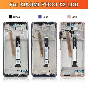 POCO X3 Оригинален Дисплей За Xiaomi POCO X3 LCD Дисплей Сензорен Екран Дигитайзер възли За POCO X3 Pro Резервни Части NFC 4