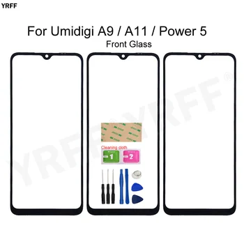 За Umidigi Power 5 Мобилна Преден Стъклен панел За Umidigi A9 A11 (Без докосване на екрана) Външна Стъклен панел на Кутията Комплекти за ремонт на телефони 0