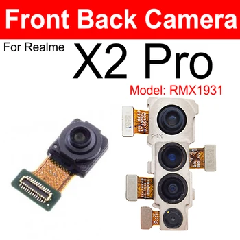 Модул от Предната на Задната Камера За Realme X2 Pro RMX1931 С Малък Жак За Задната част на Основната Камера, Гъвкав Кабел, Резервни Части 0