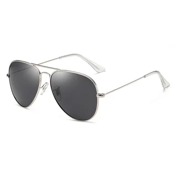 Модерен Ретро Класически Метални Кръгли Поляризирани Слънчеви Очила, Мъжки, Женски Луксозни Цветни лещи Реколта Черни Огледала Слънчеви Очила с UV400