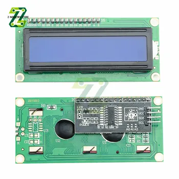 1602LCD 1602 LCD модул Син/Жълт екран LCD дисплей I2C Интерфейс 5 В 0