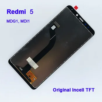 За мобилен телефон REDMI 5 LCD дисплей със сензорен екран за мобилен телефон LCD Дисплей за Xiaomi redmi5 Резервна Част Дигитайзер в Събирането на 5
