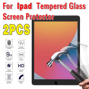 2 бр. Защитно фолио от закалено стъкло за iPad 10,2 10,5 9,7 10,9 11 iPad 8 7 6 9 Air 4 3 2 Мини-Стъкло iPad 2020 2018 2019 2021