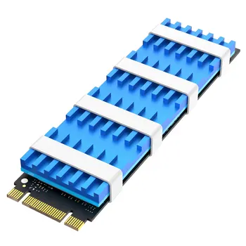 Алуминиево охлаждане M. 2 2280 SSD Радиатор Топлинни подложки разсейване на топлината NGFF PCIE NVME Твърди радиатор на твърдия диск